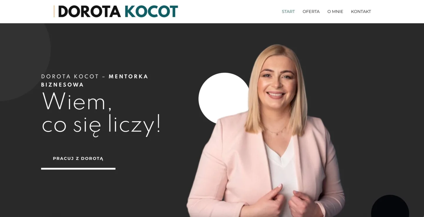 Copywriting dla mentorki w branży beauty