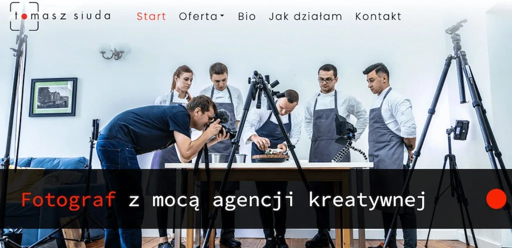 Teksty na stronę internetową fotografa